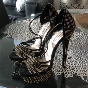 Steve Madden fully Swarovski stones platforms